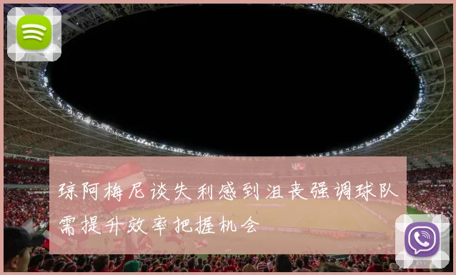 琼阿梅尼谈失利感到沮丧强调球队需提升效率把握机会